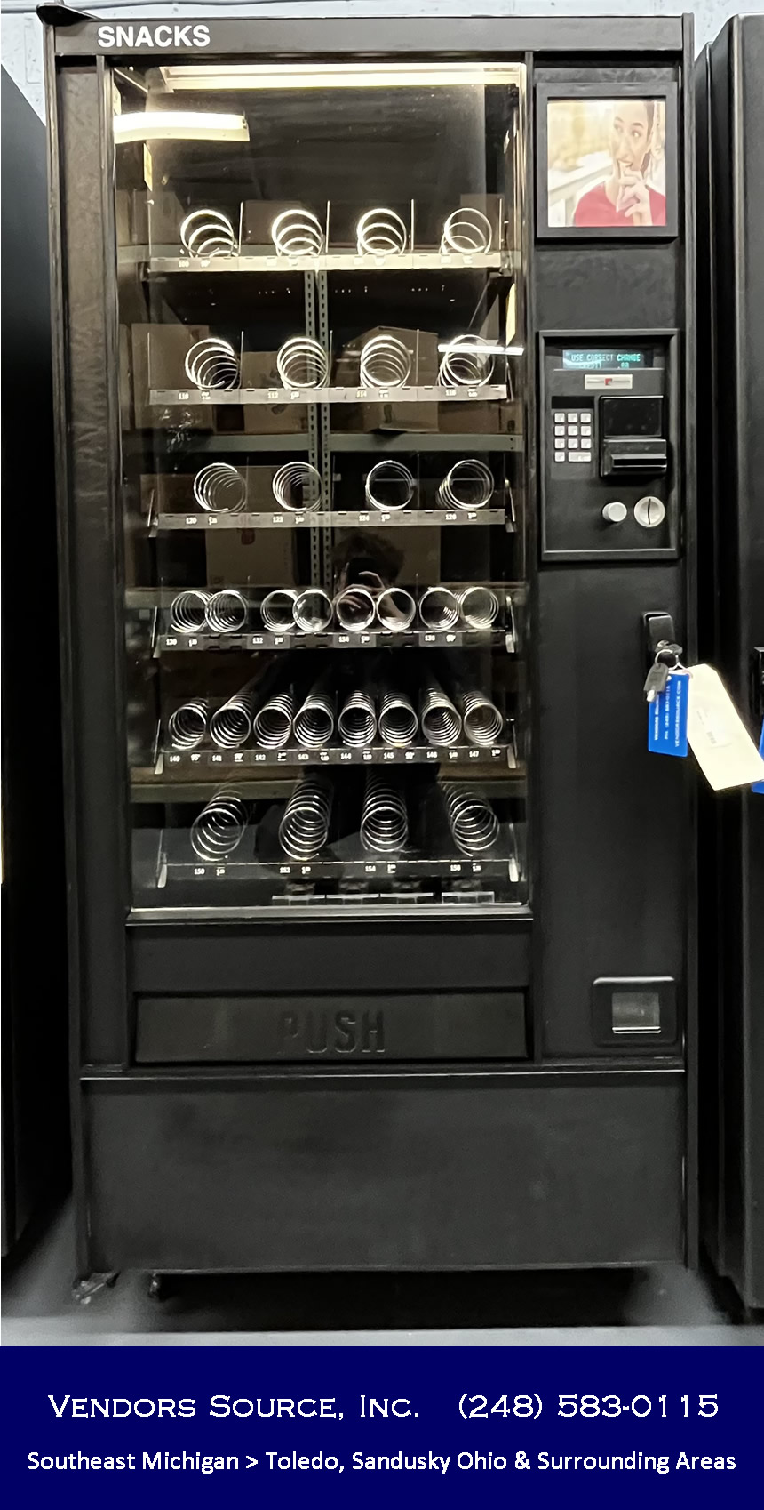 Vending Detroit Used Vending Machine Deals! Refurbished, Excellent Condition!